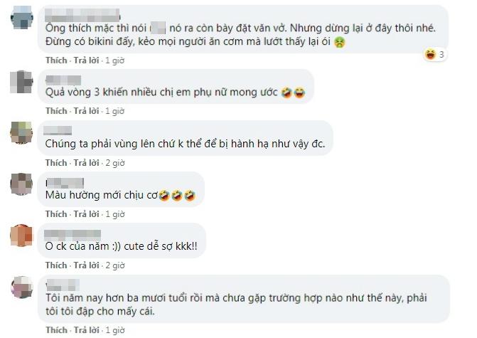 Bầu bí khó ở, vợ bắt chồng mặc quần hoa bèo nhún nhảy chụp ảnh đăng Facebook-2