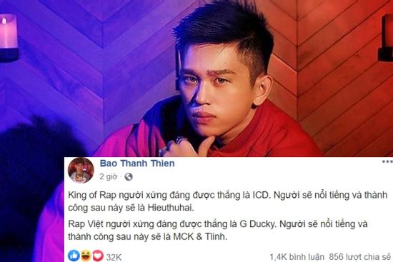 B Ray trổ tài dự đoán quán quân Rap Việt và King of Rap, ai ngờ bị ném đá 'không đủ trình' để phán xét
