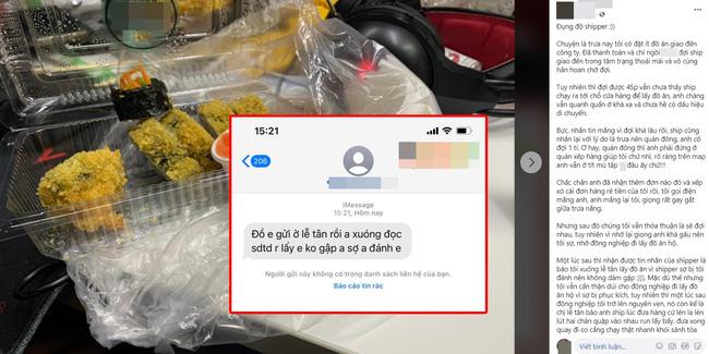 Order đồ ăn bị muộn lại gặp ngay anh shipper đầu gấu, khách nam sợ rúm ró và cái kết-1