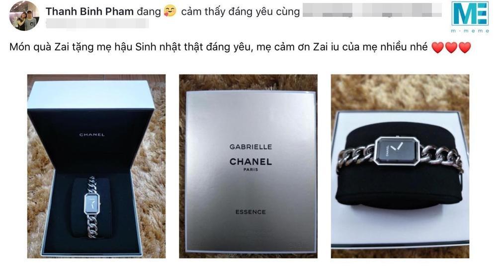 Sơn Tùng tặng mẹ đồ hiệu, thánh soi phát hiện giống hệt Thiều Bảo Trâm-1