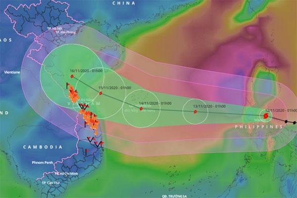 Bão Vamco đổ bộ Philippines, chuẩn bị vào Biển Đông-1