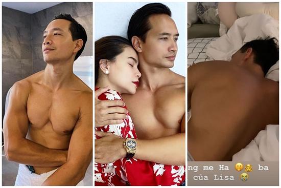 Hồ Ngọc Hà chăm đăng ảnh giường chiếu khoe cơ bắp cuồn cuộn của Kim Lý