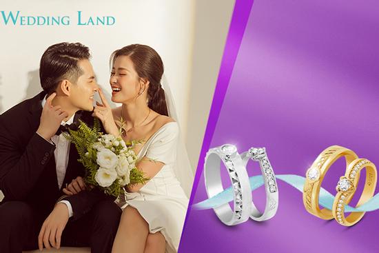 Rinh nhẫn cưới kim cương Wedding Land chỉ từ 6 triệu đồng