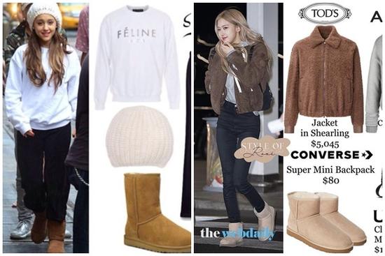 Học cách phối đồ với boots UGG sành điệu như Ariana Grande, BLACKPINK Rosé