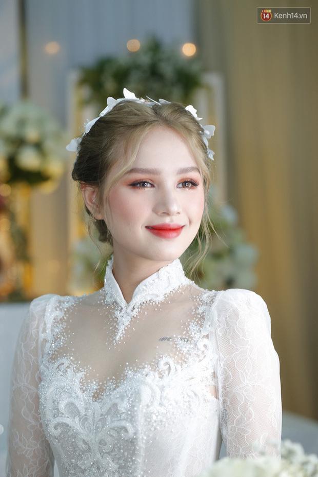 Cô dâu của streamer giàu nhất Việt Nam: Xoài Non makeup long lanh, tóc búi sang như gái Pháp-2