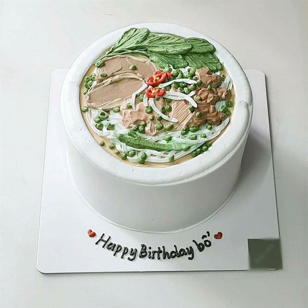 Đã mắt ngắm bánh kem độc lạ khoe đặc sản Việt Nam, từ bún đậu đến phở đều có đủ-1