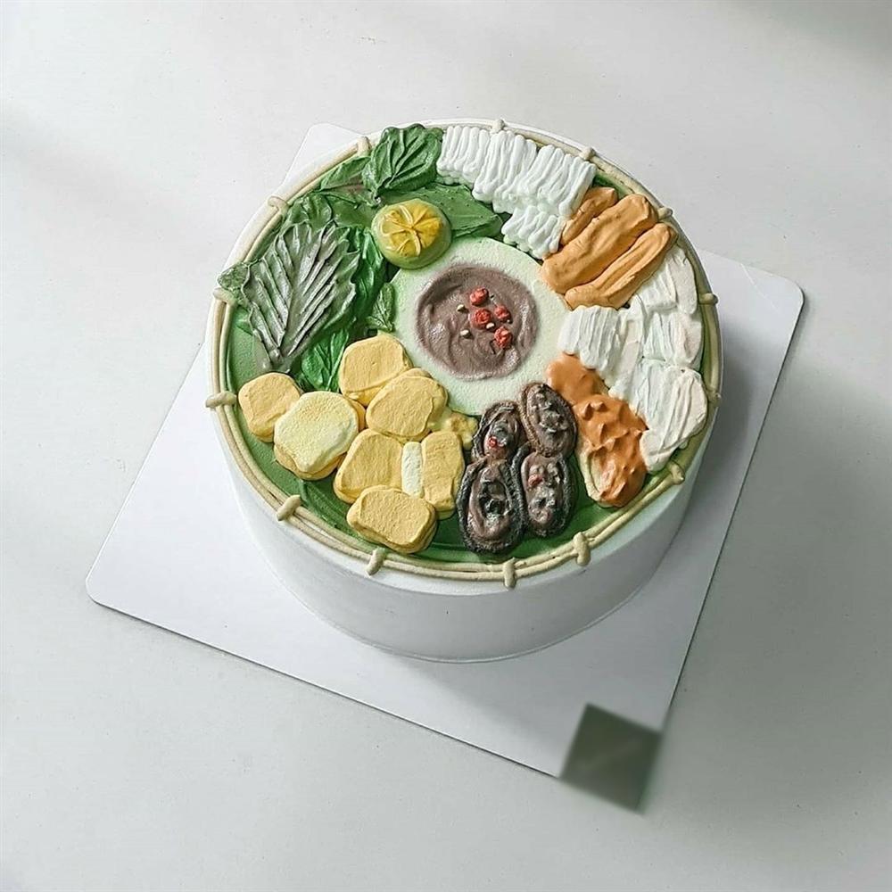 Đã mắt ngắm bánh kem độc lạ khoe đặc sản Việt Nam, từ bún đậu đến phở đều có đủ-2