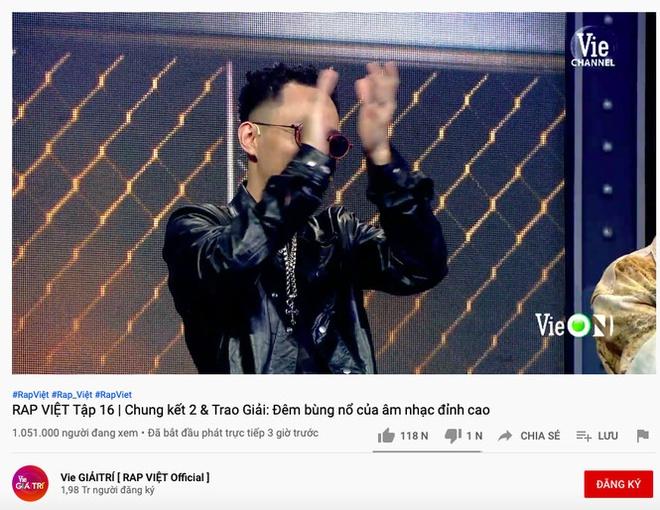 Lượt xem live Rap Việt có thực sự lập kỷ lục thế giới?-3
