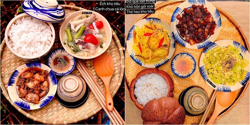 Cả nhà chấm điểm 10 cho loạt mâm cơm đầy ắp vị quê của gái đảm 9X-7