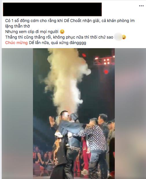 Xuất hiện clip chứng minh khán phòng không im lặng khi Dế Choắt giành Quán quân-5