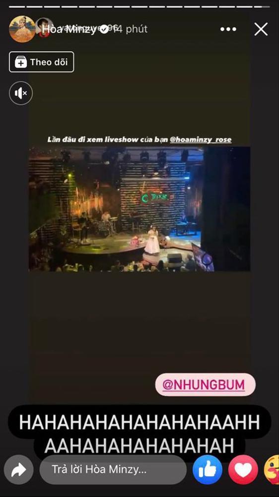 Hoà Minzy chia sẻ story của Văn Toàn và tag tên bạn gái Nhung Bum: Vừa giúp bạn thân công khai tình cảm, vừa xoá tin đồn toang-2