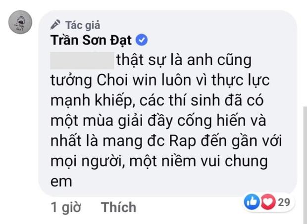 Á quân King Of Rap RichChoi vì sao chỉ chúc mừng Quán quân Rap Việt?-5