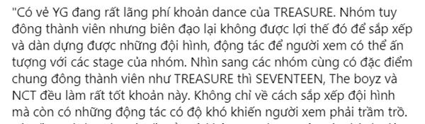 YG bị chê lãng phí tài dance của Treasure, fan bật tanh tách dance đừng để gãy xương, vỡ giọng-3