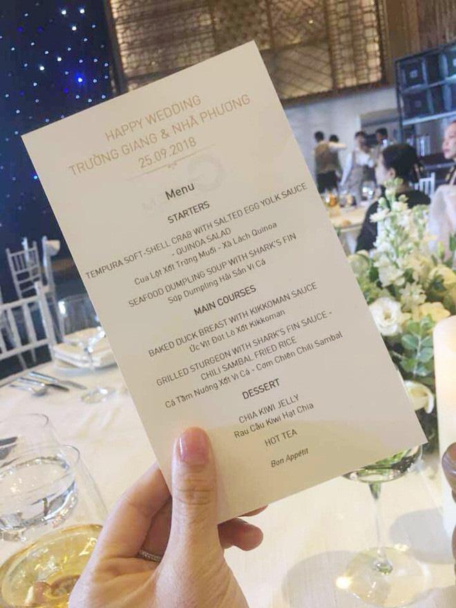 Thực đơn đám cưới Công Phượng - Viên Minh có gì?-3