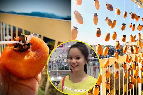 Gái đảm ở Nhật bày cách làm hồng treo ngậm nắng gió, hấp dẫn ứa nước miếng