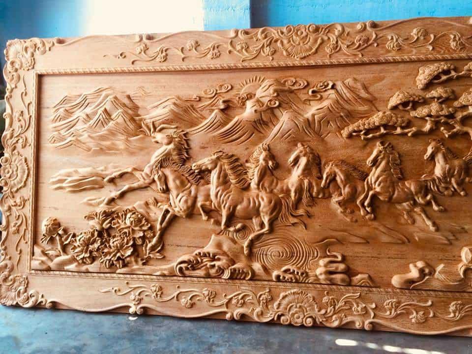 9 mẫu tranh gỗ treo tường phòng khách đẹp, hợp phong thủy-3