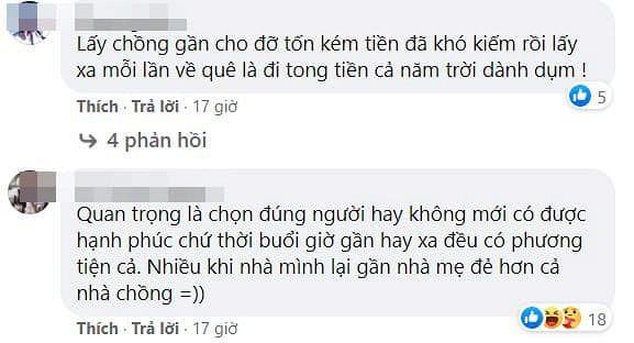 Dân mạng tranh cãi trước quan điểm khuyên: Con gái khôn thì đừng lấy chồng xa-3