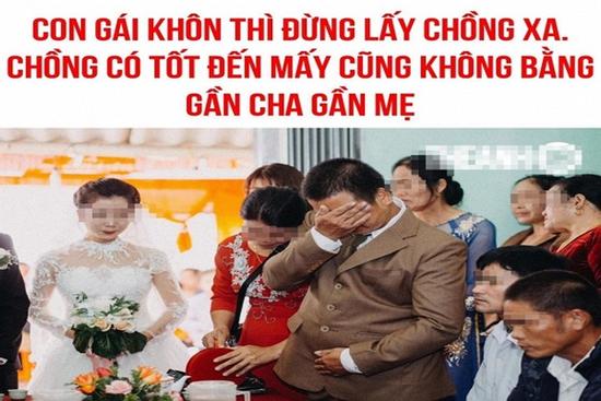 Dân mạng tranh cãi trước quan điểm khuyên: 'Con gái khôn thì đừng lấy chồng xa'