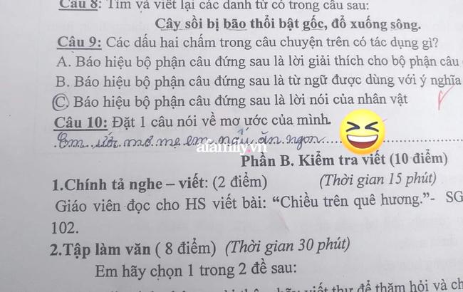 Cô giáo ra đề Ước mơ của em là gì?, học sinh lớp 4 trả lời khiến mẹ ngượng chín mặt-1