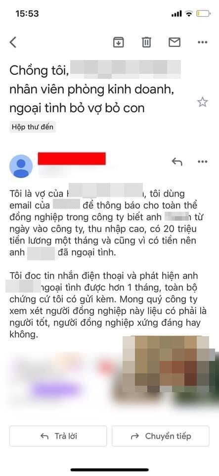 Chồng ngoại tình, vợ gửi mail tố cáo cho toàn công ty để rồi nhận cái kết xanh mặt-2