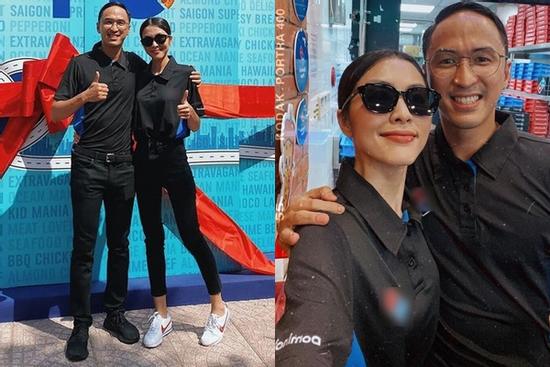 Tình tứ bên chồng, Tăng Thanh Hà vô tình để lộ body gầy guộc khiến fan lo lắng