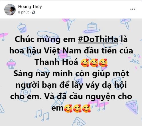 Hoàng Thùy hé lộ thông tin bất ngờ về Đỗ Thị Hà - tân Hoa hậu Việt Nam 2020-4