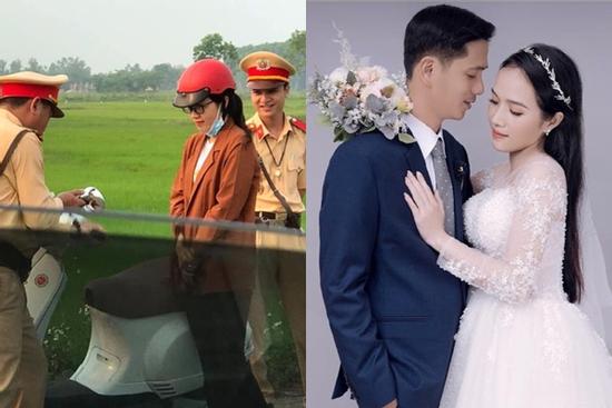 Cô gái cưới anh cảnh sát giao thông sau một lần bị bắt lỗi vi phạm