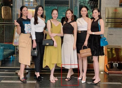 Ngọc Hân bị phát hiện tiểu xảo khi chụp hình cùng tân hoa hậu Đỗ Thị Hà-3