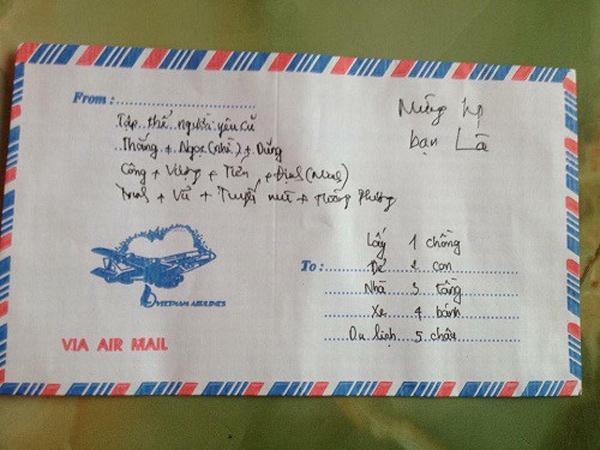 Muôn kiểu viết phong bì mừng cưới lầy lội, chẳng khác nào đốt nhà cô dâu chú rể-1