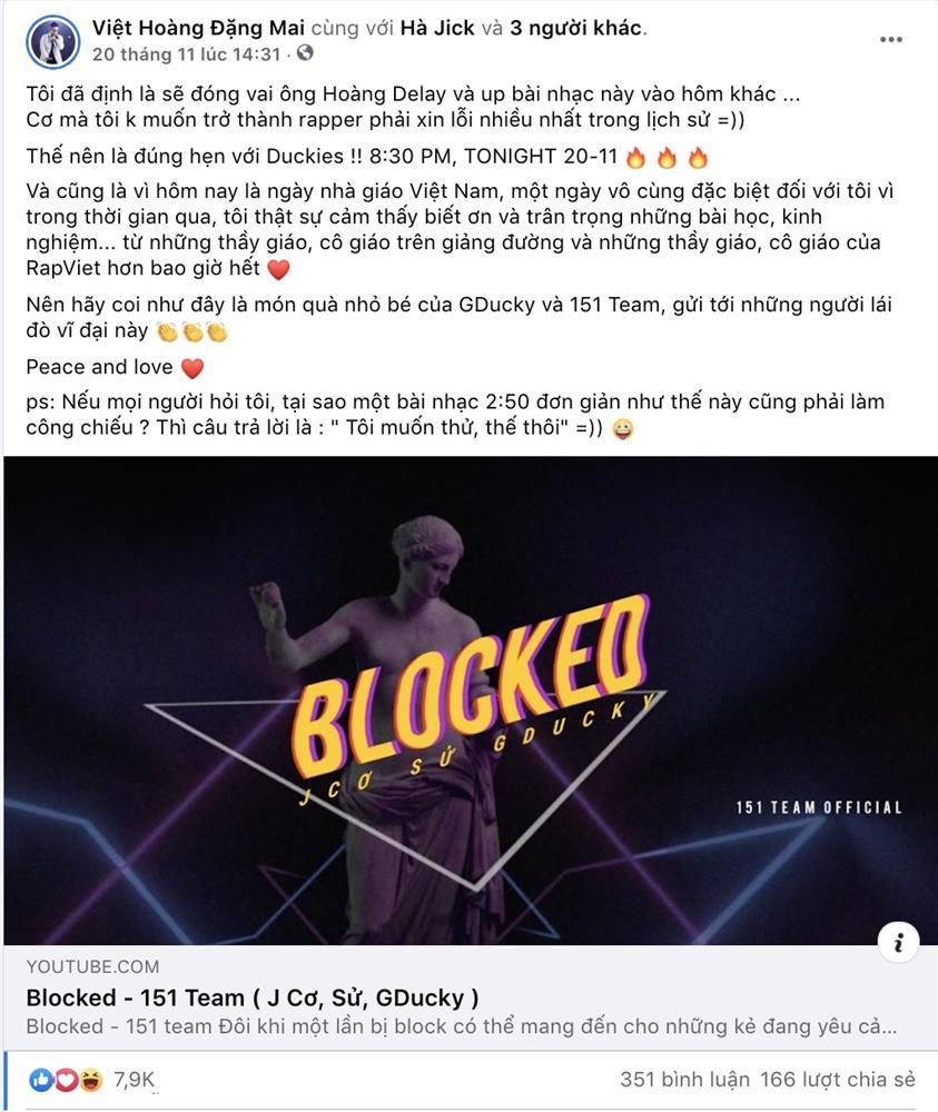 Trong khi anh em Rap Việt mải miết chạy show, Á quân GDucky đã ra liền tù tì 2 bài hát-2