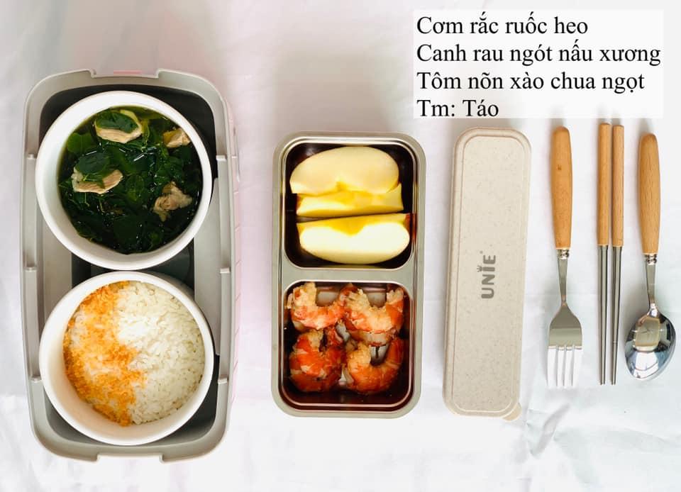 Trầm trồ trước các hộp cơm chứa đầy chân ái, chỉ 30 phút là xong của vợ 9X nấu cho chồng-4