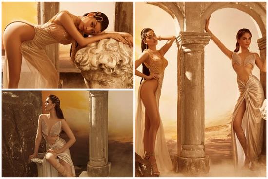 Chi Pu diện đầm xẻ quá hông phô trọn vòng 3 'hiểm' hơn cả Ngọc Trinh