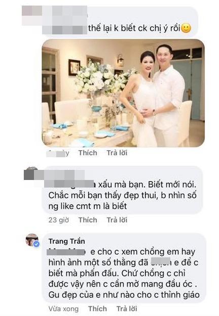 Trang Trần phang antifan vì dám... chê chồng chị xấu-2