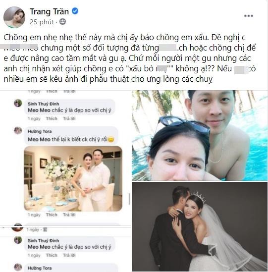 Trang Trần phang antifan vì dám... chê chồng chị xấu-3