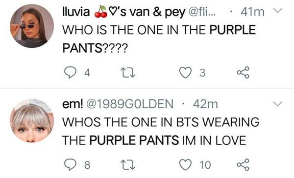 Vì sao V BTS có biệt danh chàng trai quần tím và chàng trai mic xanh-5