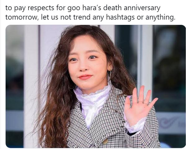 Fan nhắc nhau tưởng niệm 1 năm ngày mất Goo Hara-8