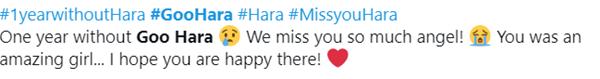 Fan nhắc nhau tưởng niệm 1 năm ngày mất Goo Hara-6