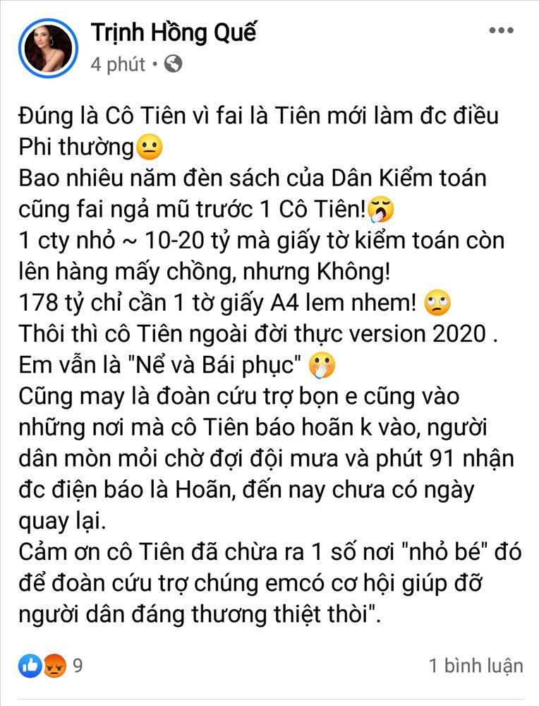 Thủy Tiên: Tôi không có trách nhiệm giải trình tiền từ thiện với Hồng Quế-3