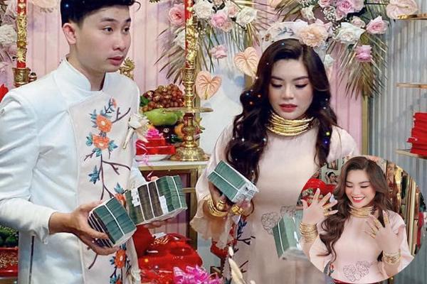 Danh tính cặp rich kid TP.HCM nhận cả vali tiền vàng khủng trong đám cưới-8