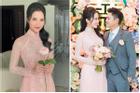 Primmy Trương là cô dâu diện áo dài ăn hỏi sắc hồng đẹp nhất từ trước đến nay