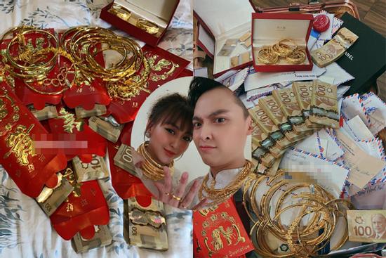 Danh tính cặp rich kid TP.HCM nhận cả vali tiền vàng khủng trong đám cưới