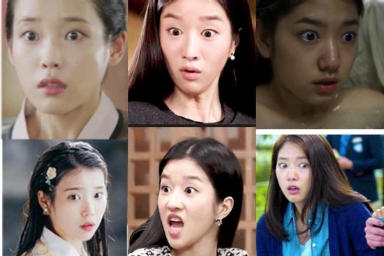 IU, Seo Ye Ji, Park Shin Hye và loạt mỹ nhân Hàn thích trợn mắt dọa khán giả