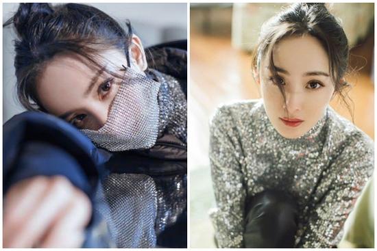 Dương Mịch gây sốt khi đeo khẩu trang kim cương, nhan sắc trong suốt như pha lê