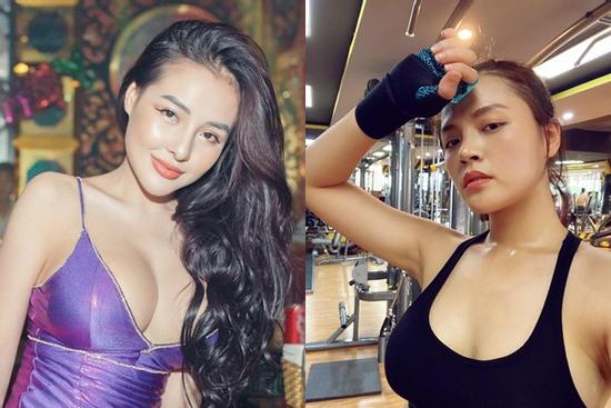 Thu Quỳnh đăng ảnh tập gym, dân mạng 'hốt' với vòng 1 ngang ngửa Ngân 98