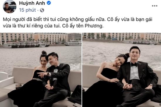 Huỳnh Anh công khai ảnh ôm ấp bạn gái MC VTV, viết hẳn status giới thiệu người ấy là ai