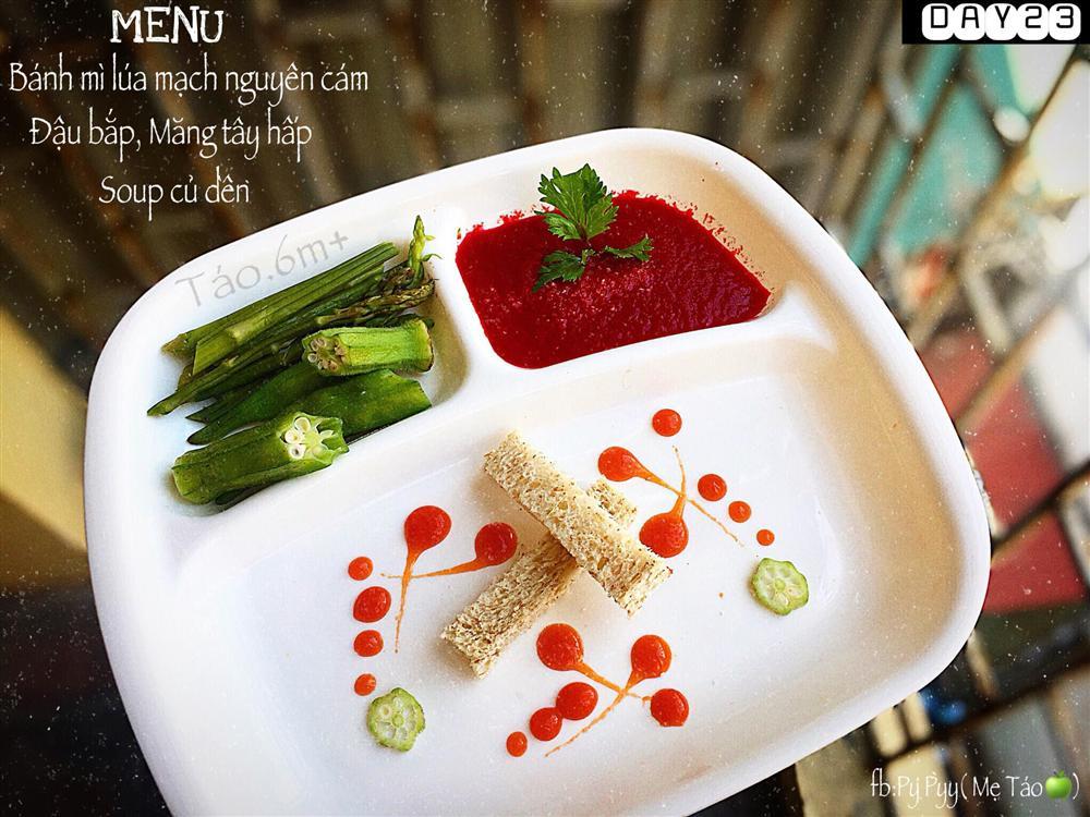 Mẹ trẻ 9x bật mí thực đơn ăn dặm cho bé, vừa giàu dinh dưỡng lại vừa đẹp mắt-9