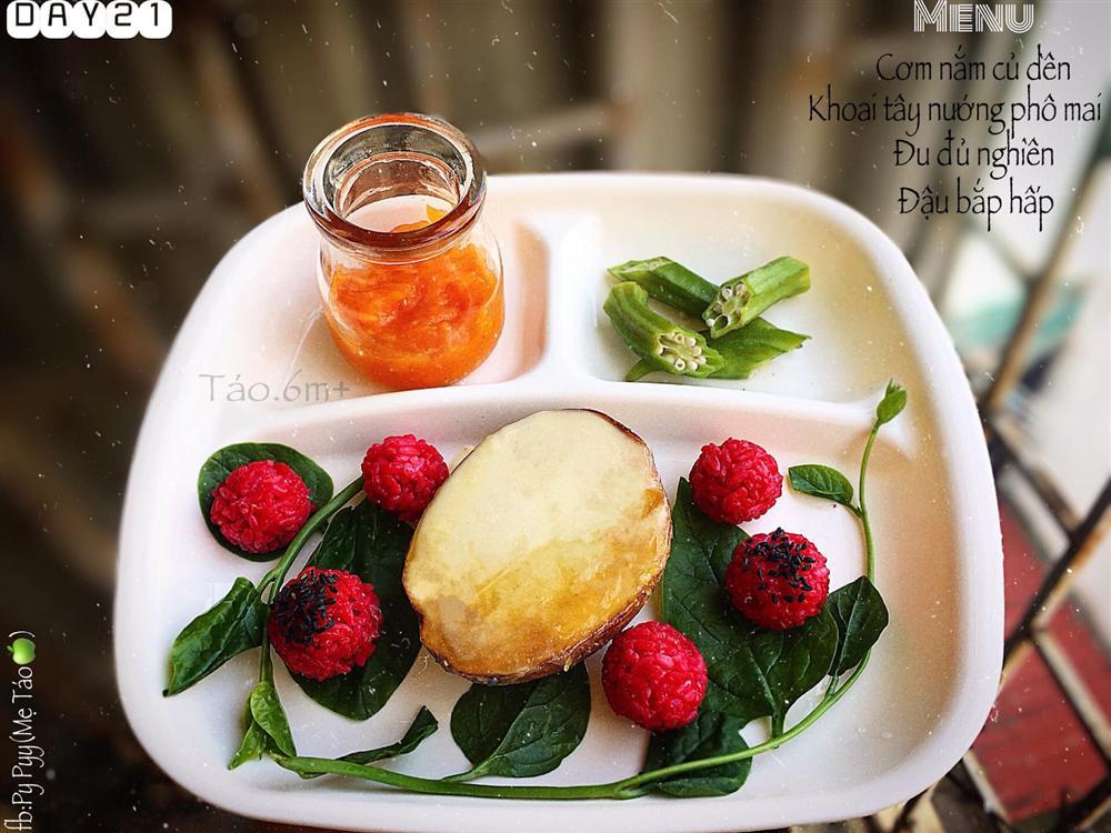 Mẹ trẻ 9x bật mí thực đơn ăn dặm cho bé, vừa giàu dinh dưỡng lại vừa đẹp mắt-14