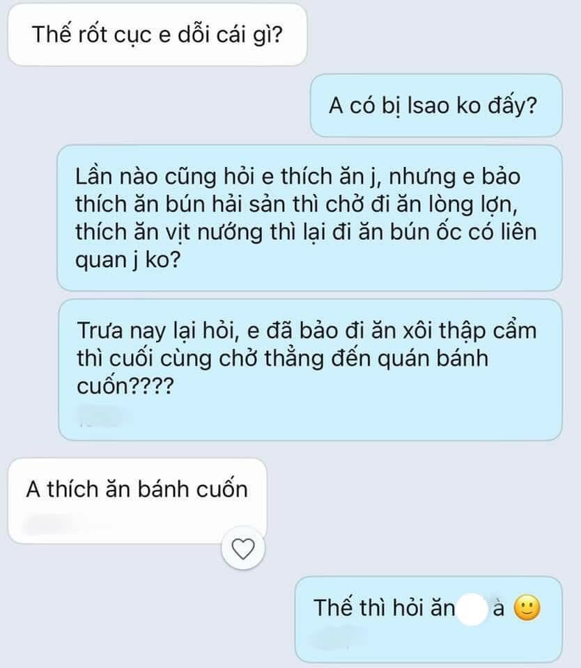 Bốc hỏa với bạn trai luôn hỏi em thích ăn gì nhưng… phải chiều theo sở thích của anh-2