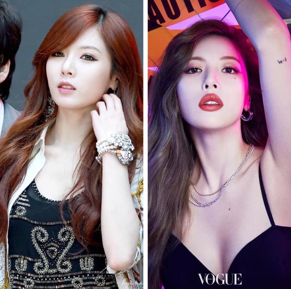 HyunA từng được biết tới là nữ thần quyến rũ của Kpop. Cô sở hữu vẻ đẹp khỏe khoắn, sexy không thể rời mắt. Tuy nhiên khoảng gần 1 năm trở lại đây, gương mặt nữ thần tượng dần dần thay đổi.