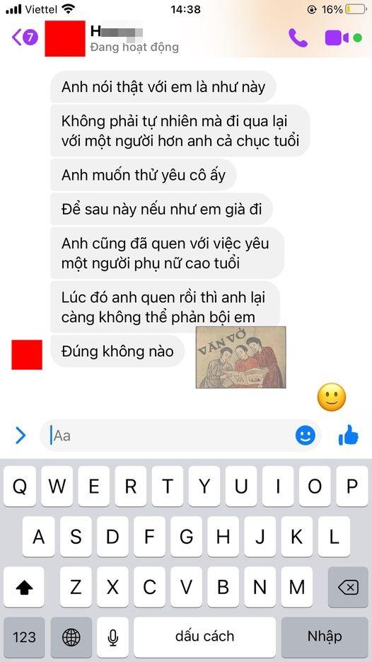 Tằng tịu với bà cô hơn cả chục tuổi, chồng biện minh tập cho quen cảm giác yêu người già đi-1